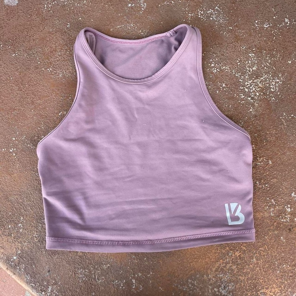 Buffbunny Collection purple Cropped Tank top sz s
